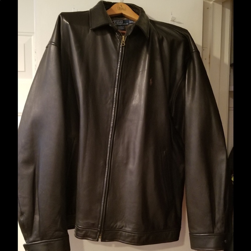 Ralph Lauren polo lambskin jacket